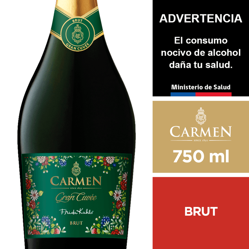 Carmen Frida Kahlo Gran Cuvee Extra Brut 750cc