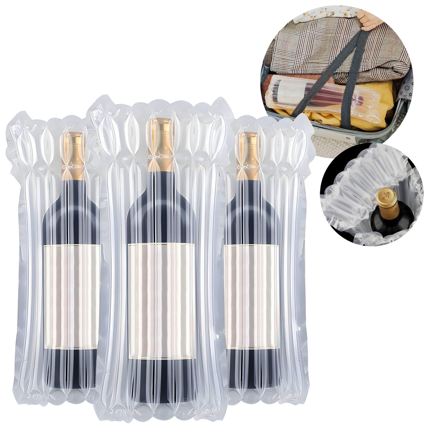 Bolsa Inflable Para Botellas de Vino