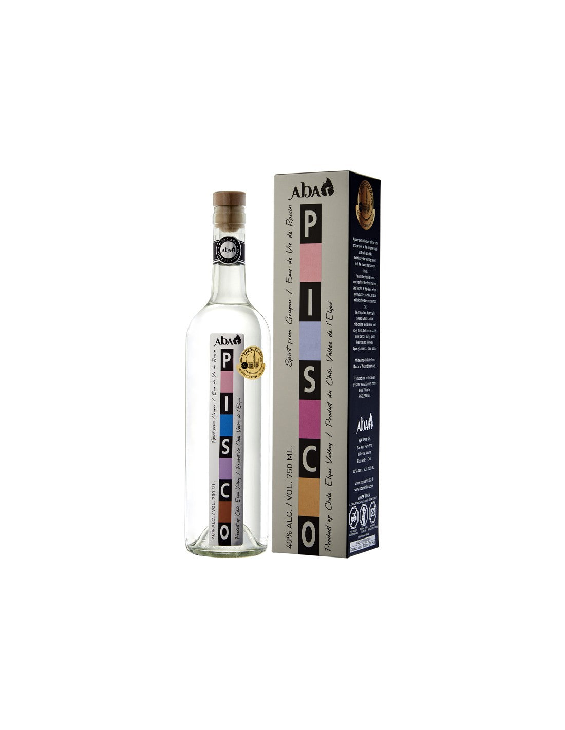 Pisco Aba Transparente 40° 750cc